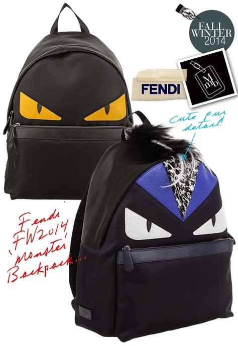 fendi bag bug|fendi bag bugs monster backpack.